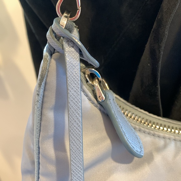 PRADA RE-EDITION SHOULDER BAG BLUE RENYLON *BAG ONLY NO STRAP INCLUDED - Picture 5 of 16